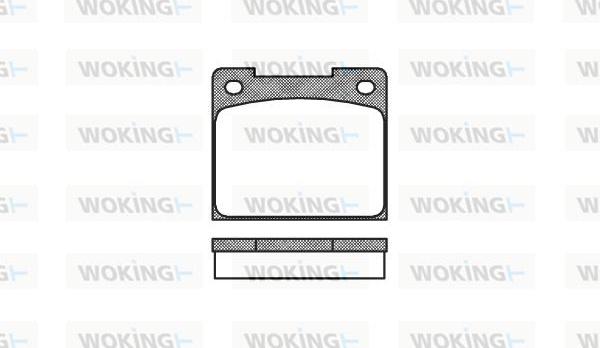 Woking P1393.00 - Тормозные колодки, дисковые, комплект autosila-amz.com