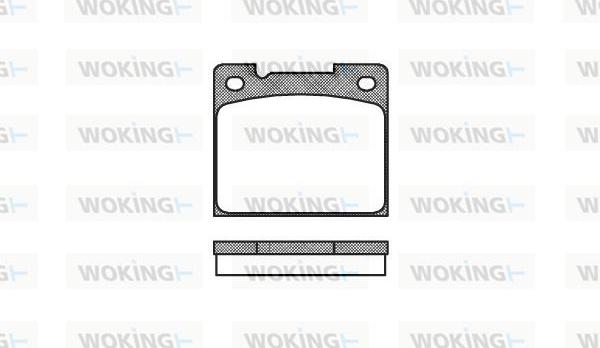 Woking P1393.30 - Тормозные колодки, дисковые, комплект autosila-amz.com