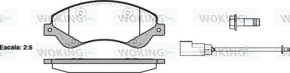 Woking P13513.02 - КОЛОДКИ FRD TRANSIT/TOURNEO CONNECT 2.2T autosila-amz.com