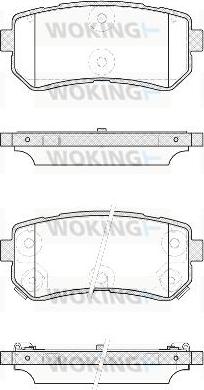 Woking P13093.42 - Тормозные колодки, дисковые, комплект autosila-amz.com