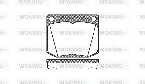 Woking P1383.30 - Тормозные колодки, дисковые, комплект autosila-amz.com