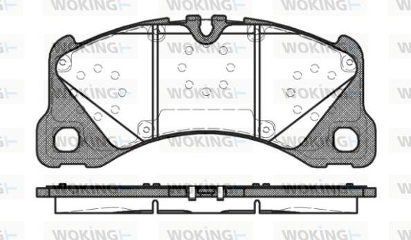 Woking P12453.40 - Тормозные колодки, дисковые, комплект autosila-amz.com