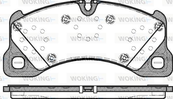 Woking P12453.00 - Тормозные колодки, дисковые, комплект autosila-amz.com