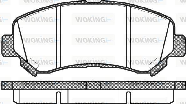 Woking P12183.00 - Тормозные колодки, дисковые, комплект autosila-amz.com