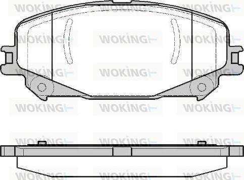 Woking P12183.30 - Тормозные колодки, дисковые, комплект autosila-amz.com