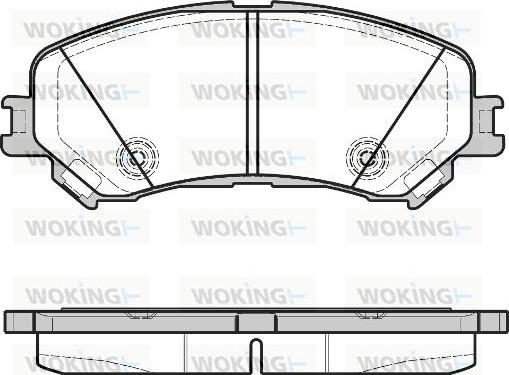 Woking P12183.20 - Тормозные колодки, дисковые, комплект autosila-amz.com