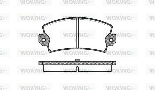 Woking P1213.40 - Тормозные колодки, дисковые, комплект autosila-amz.com