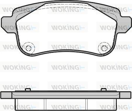 Woking P12873.30 - Тормозные колодки, дисковые, комплект autosila-amz.com