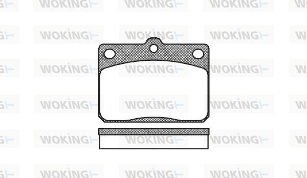 Woking P1793.40 - Тормозные колодки, дисковые, комплект autosila-amz.com