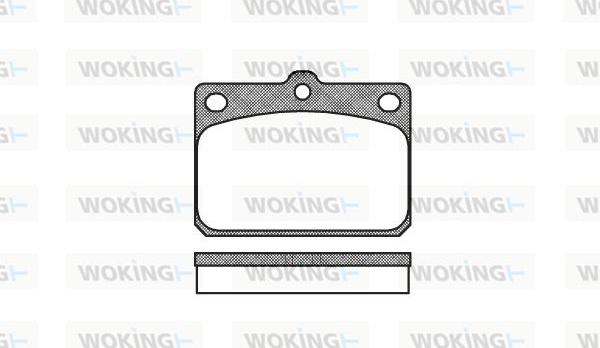 Woking P1793.00 - Тормозные колодки, дисковые, комплект autosila-amz.com