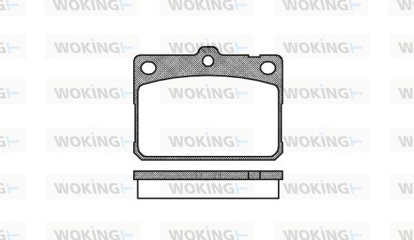 Woking P1793.30 - Тормозные колодки, дисковые, комплект autosila-amz.com