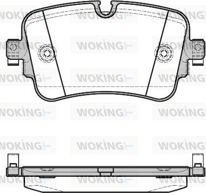 Woking P17683.08 - Тормозные колодки, дисковые, комплект autosila-amz.com