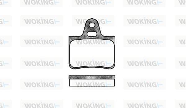 Woking P1763.00 - Тормозные колодки, дисковые, комплект autosila-amz.com