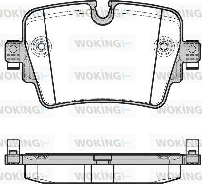 Woking P17143.08 - Тормозные колодки, дисковые, комплект autosila-amz.com