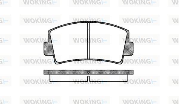 Woking P1783.00 - Тормозные колодки, дисковые, комплект autosila-amz.com