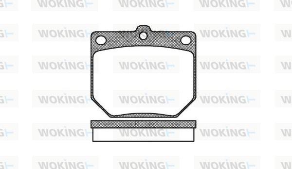 Woking P1773.20 - Тормозные колодки, дисковые, комплект autosila-amz.com