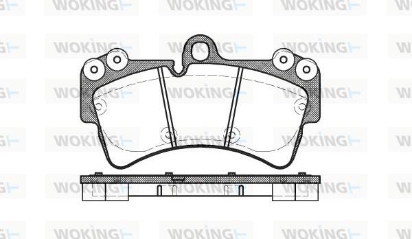 Woking P8953.00 - Тормозные колодки, дисковые, комплект autosila-amz.com