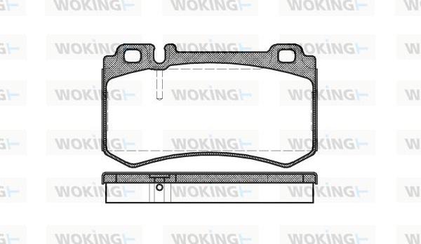 Woking P8933.00 - Тормозные колодки, дисковые, комплект autosila-amz.com