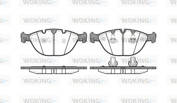 Woking P8583.00 - Тормозные колодки, дисковые, комплект autosila-amz.com