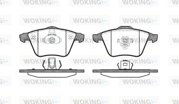 Woking P8643.20 - Тормозные колодки, дисковые, комплект autosila-amz.com