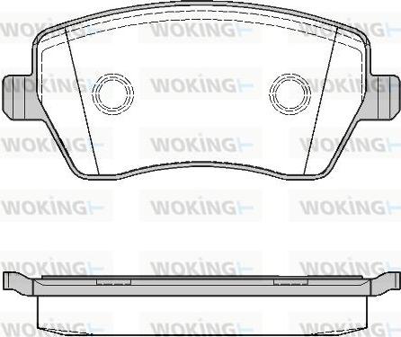 Woking P8873.00 - Тормозные колодки, дисковые, комплект autosila-amz.com