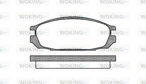 Woking P3923.00 - Тормозные колодки, дисковые, комплект autosila-amz.com