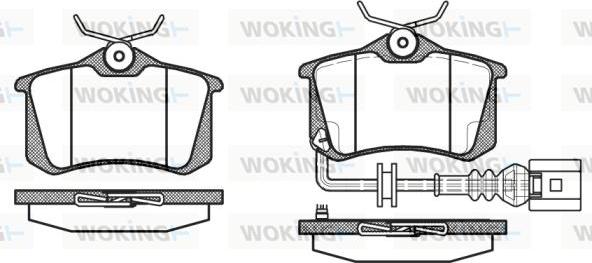 Woking P3633.41 - Тормозные колодки, дисковые, комплект autosila-amz.com