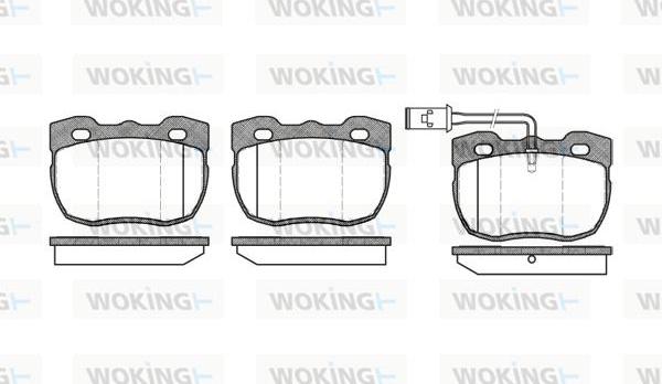 Woking P3673.11 - Тормозные колодки, дисковые, комплект autosila-amz.com