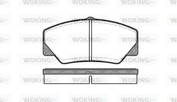 Woking P3063.00 - Тормозные колодки, дисковые, комплект autosila-amz.com