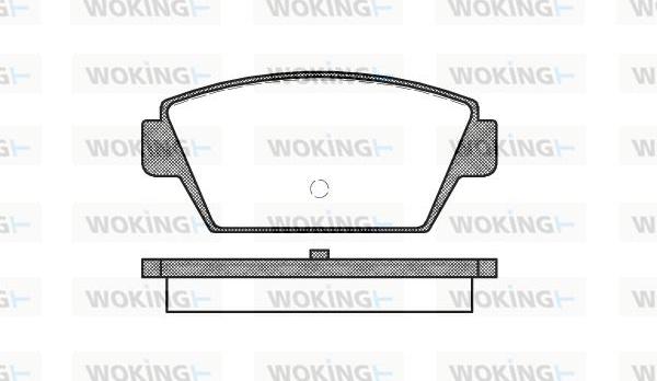 Woking P3153.00 - Тормозные колодки, дисковые, комплект autosila-amz.com