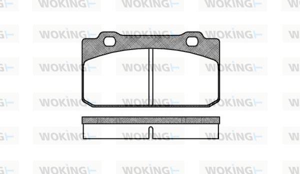 Woking P3103.00 - Тормозные колодки, дисковые, комплект autosila-amz.com