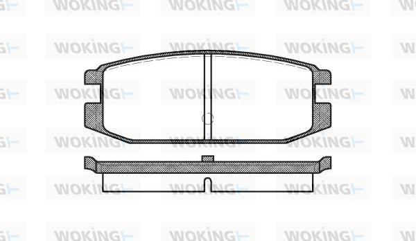 Woking P3173.00 - Тормозные колодки, дисковые, комплект autosila-amz.com