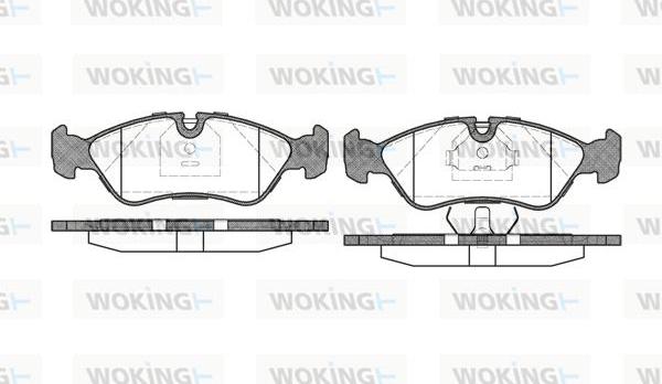 Woking P3863.30 - Тормозные колодки, дисковые, комплект autosila-amz.com