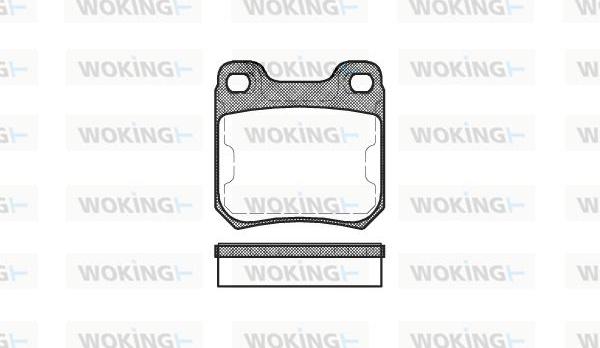 Woking P3393.50 - Тормозные колодки, дисковые, комплект autosila-amz.com