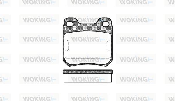 Woking P3393.00 - Тормозные колодки, дисковые, комплект autosila-amz.com