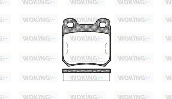 Woking P3393.10 - Тормозные колодки, дисковые, комплект autosila-amz.com