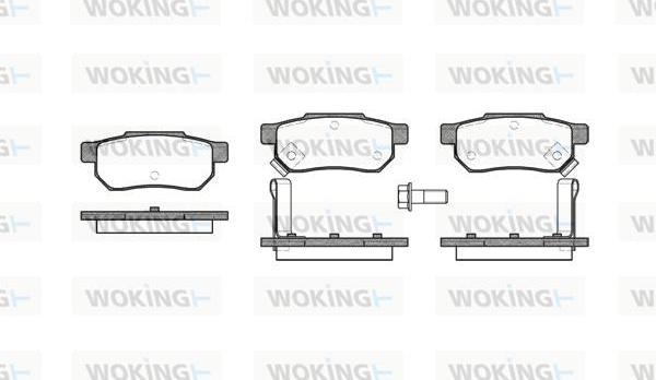 Woking P3333.02 - Тормозные колодки, дисковые, комплект autosila-amz.com
