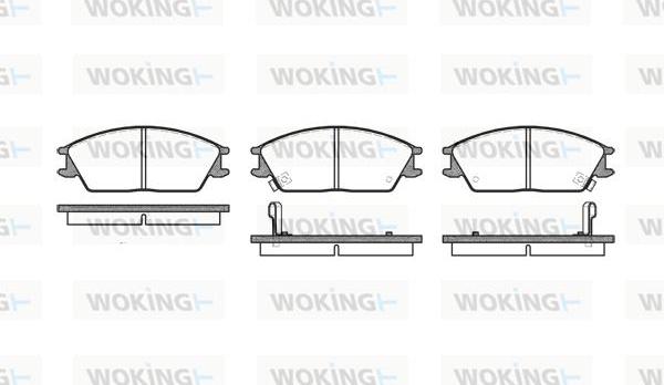 Woking P3243.02 - Тормозные колодки, дисковые, комплект autosila-amz.com