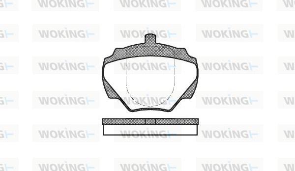 Woking P3223.00 - Тормозные колодки, дисковые, комплект autosila-amz.com