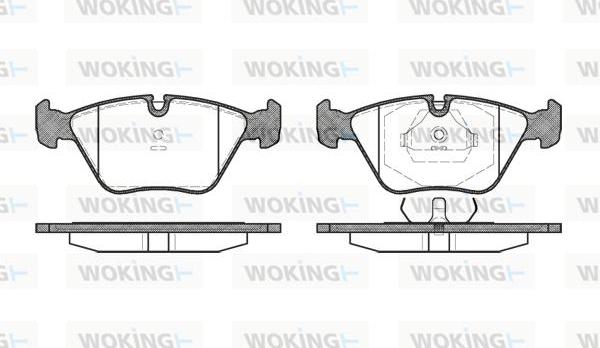 Woking P3703.40 - Тормозные колодки, дисковые, комплект autosila-amz.com