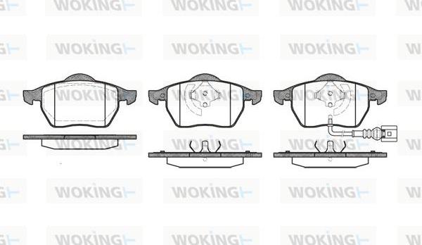 Woking P2903.41 - Тормозные колодки, дисковые, комплект autosila-amz.com