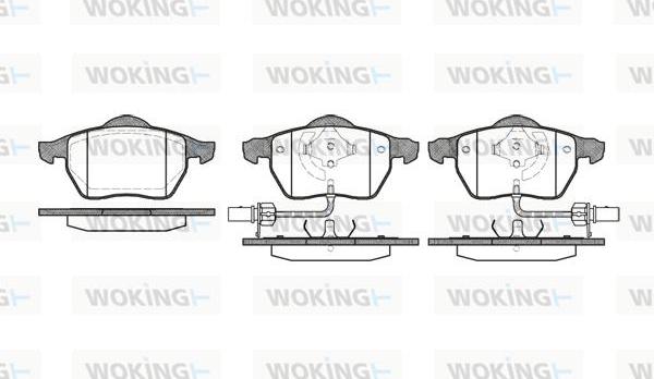 Woking P2903.52 - Тормозные колодки, дисковые, комплект autosila-amz.com