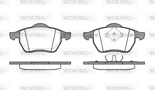 Woking P2903.00 - Тормозные колодки, дисковые, комплект autosila-amz.com