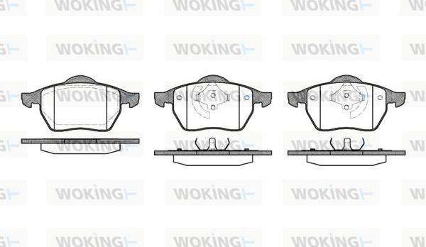 Woking P2903.01 - Тормозные колодки, дисковые, комплект autosila-amz.com