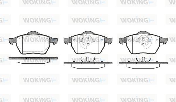 Woking P2903.01 - КОЛОДКИ VW PASSAT B5/AUDI A4 ПЕР (без да autosila-amz.com