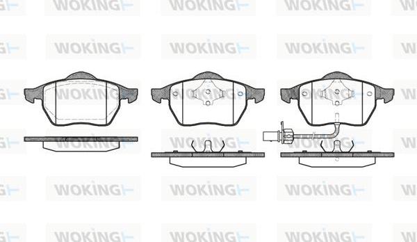 Woking P2903.11 - Тормозные колодки, дисковые, комплект autosila-amz.com
