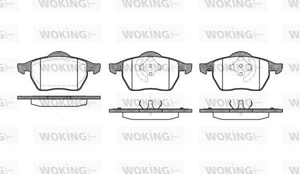 Woking P2903.20 - Тормозные колодки, дисковые, комплект autosila-amz.com