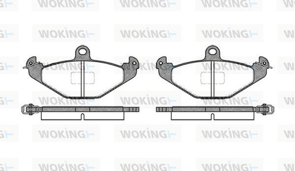 Woking P2453.10 - Тормозные колодки, дисковые, комплект autosila-amz.com