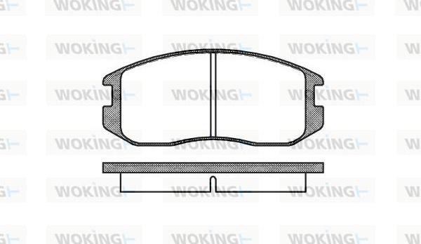 Woking P2573.00 - Тормозные колодки, дисковые, комплект autosila-amz.com