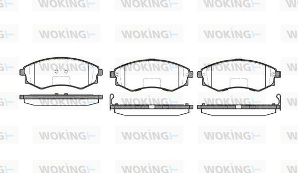 Woking P2183.52 - Тормозные колодки, дисковые, комплект autosila-amz.com